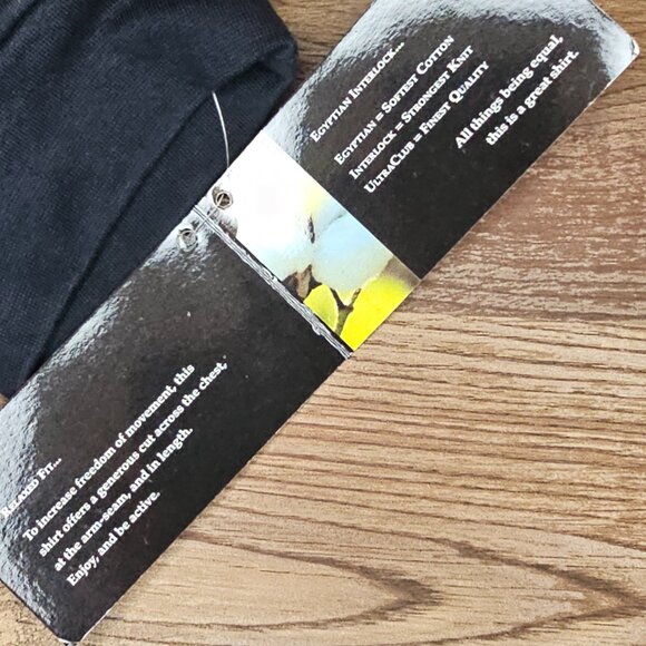 NWT! Ultraclub Egyptian Interlock Long Sleeve Tee Top Turtleneck XL - Picture 7 of 7